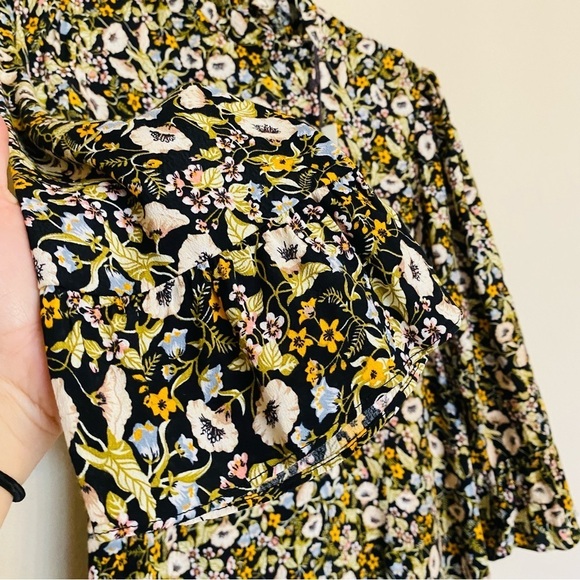 Rolla's Lizzy Elizabeth Meadow Floral Dress Black Size 12 / L Boho Casual NEW - Picture 6 of 16